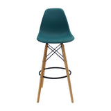 SET X 2 BUTACOS DKR BAR TIPO EAMES AZUL PETROLEO BOXBIT