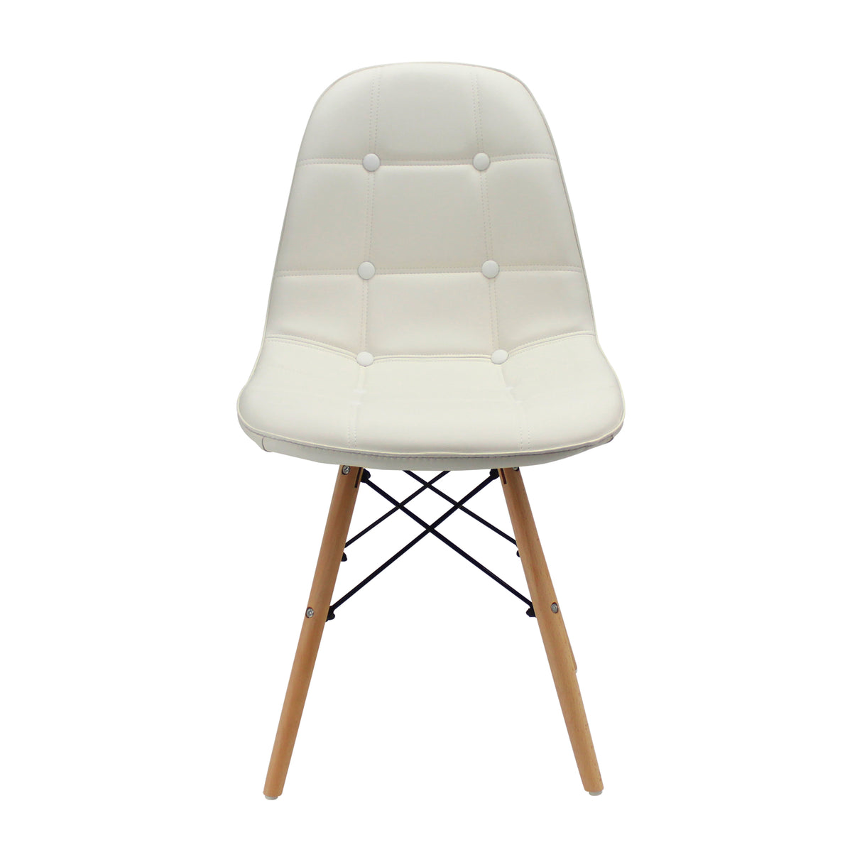 SILLA DKR BOTONES TIPO EAMES BLANCA BOXBIT