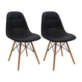 SET X 2 SILLAS DKR BOTONES NEGRAS BOXBIT
