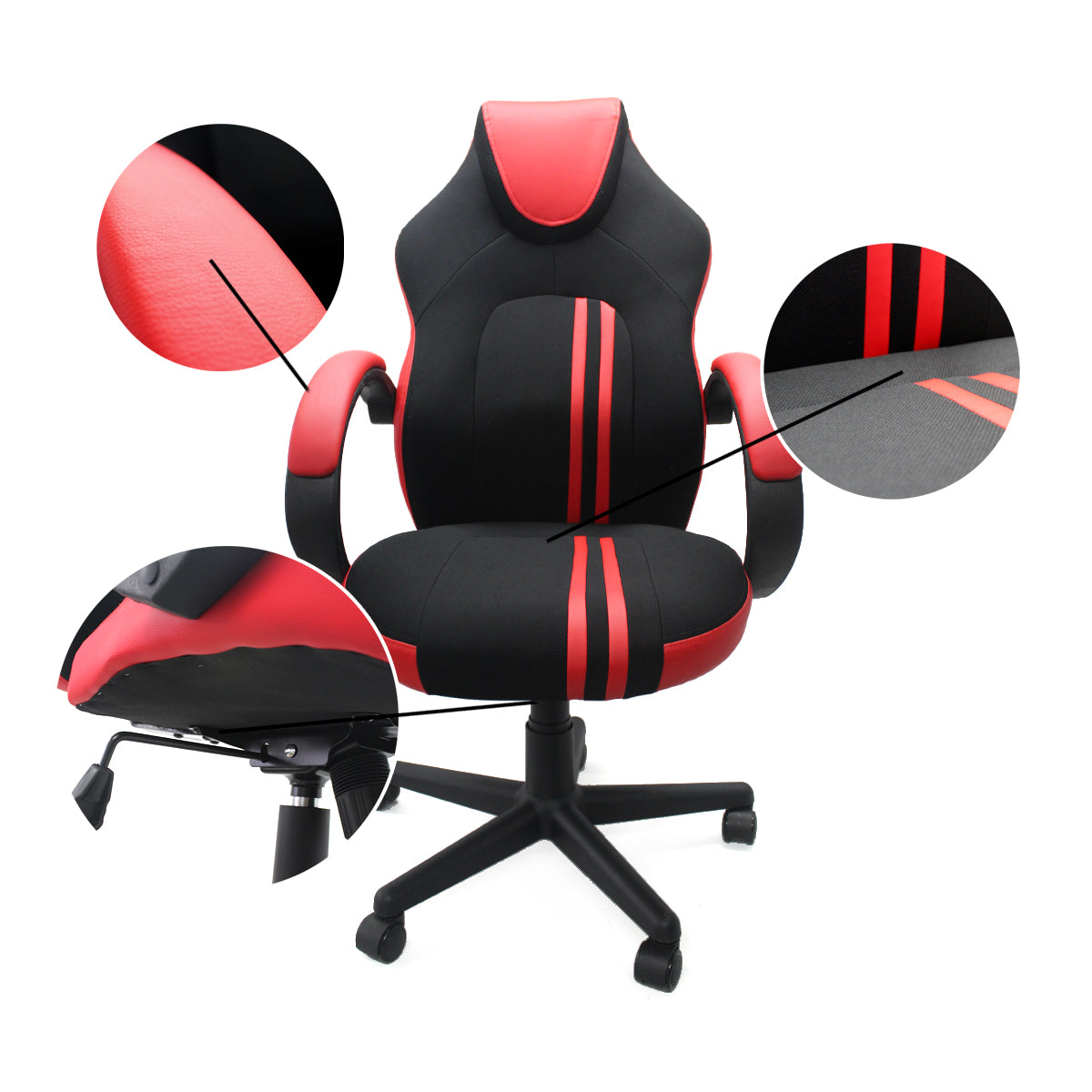 Silla Gamer OLYMPO Roja BoxBit