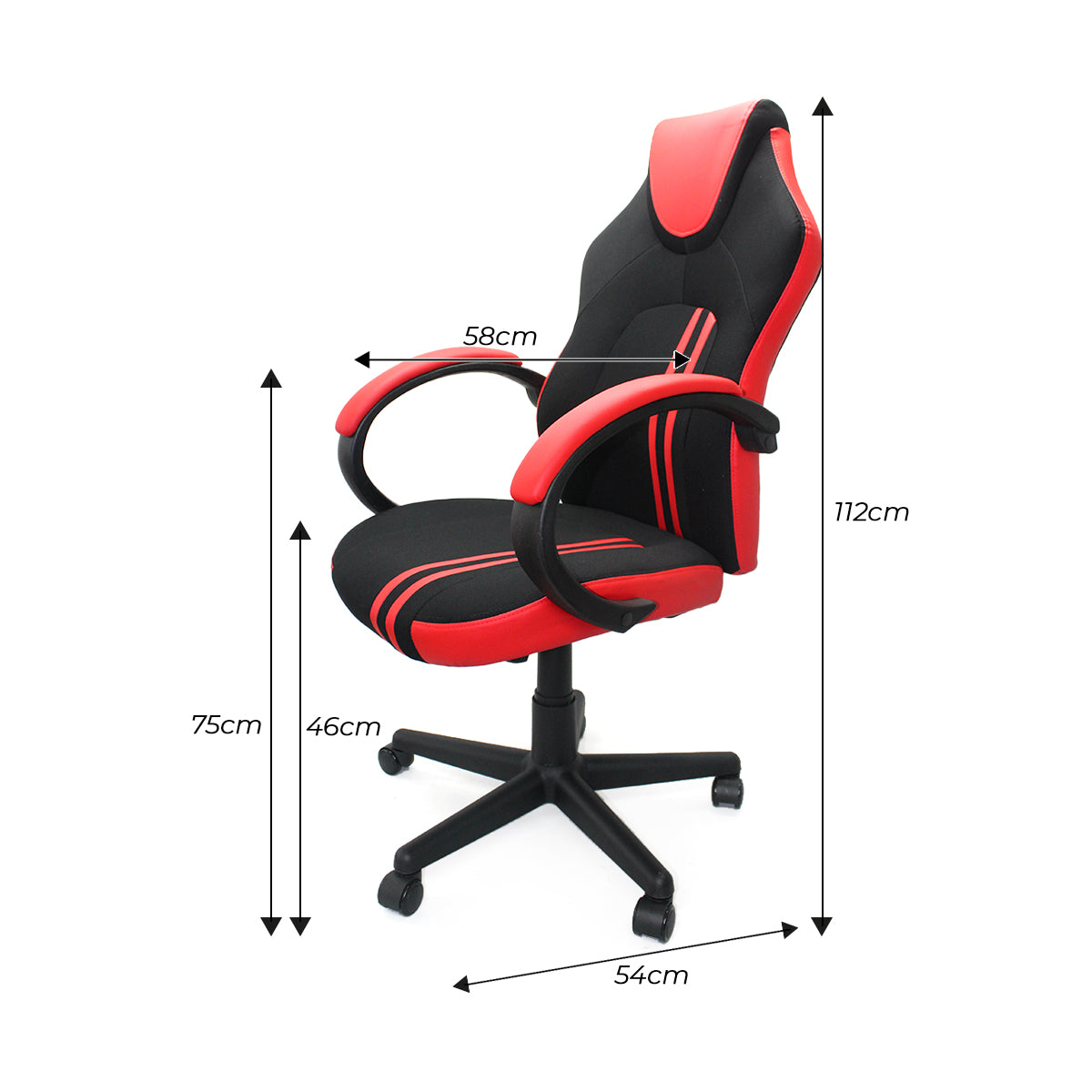 Silla Gamer OLYMPO Roja BoxBit