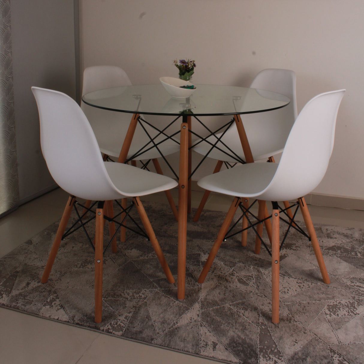 comedor de vidrio