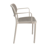Silla Art Nattura CB – Silla de Brazos con Asiento y Respaldo Estilo Ratán Gris
