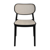 Set X4 Silla Art Nattura Sb - Silla con Asiento y Respaldo en Rejilla Negra