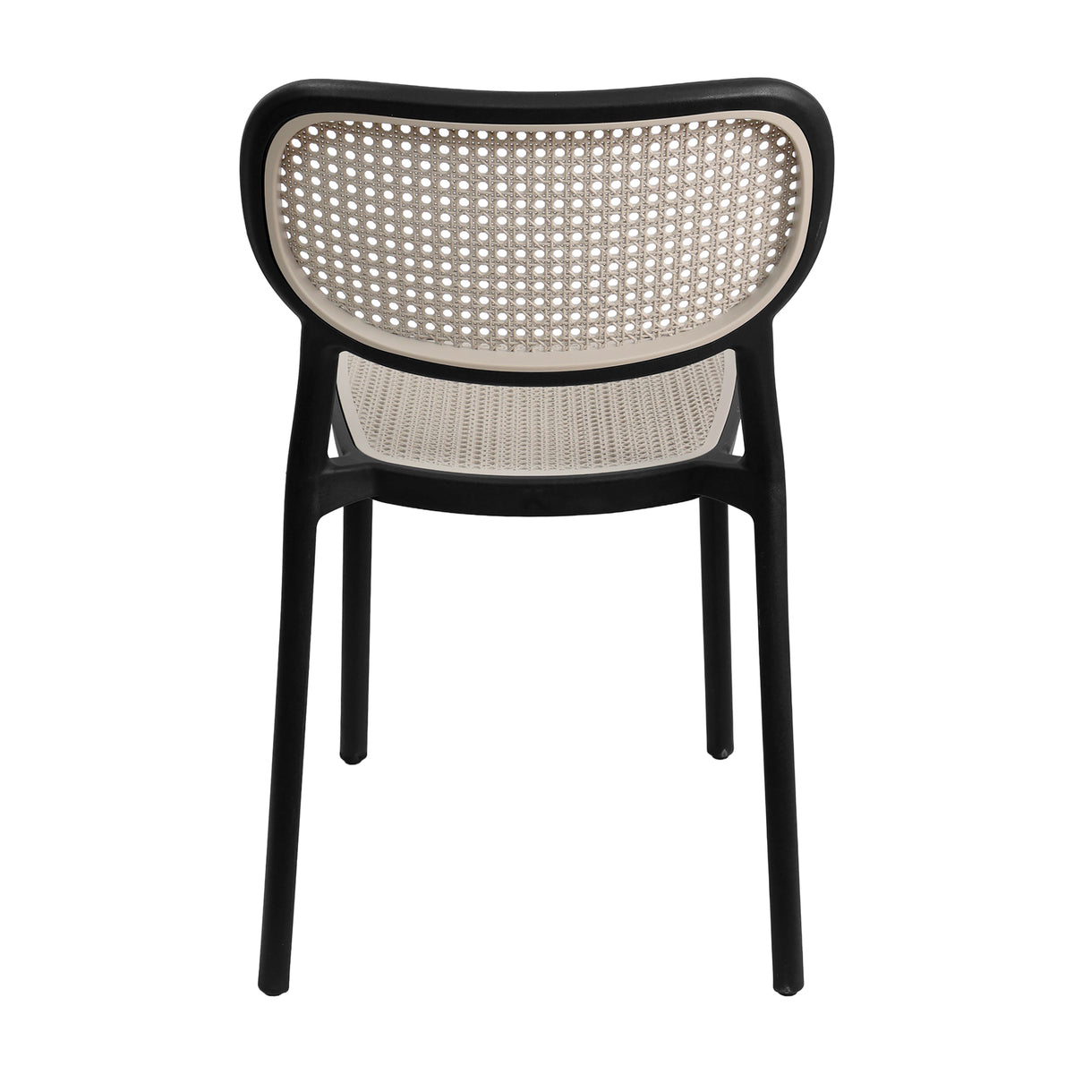 Set X4 Silla Art Nattura Sb - Silla con Asiento y Respaldo en Rejilla Negra