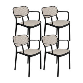 Set X4 Silla Art Nattura CB Ratan Negra Boxbit