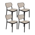 Set X4 Silla Art Nattura Sb Rejilla Negra Boxbit