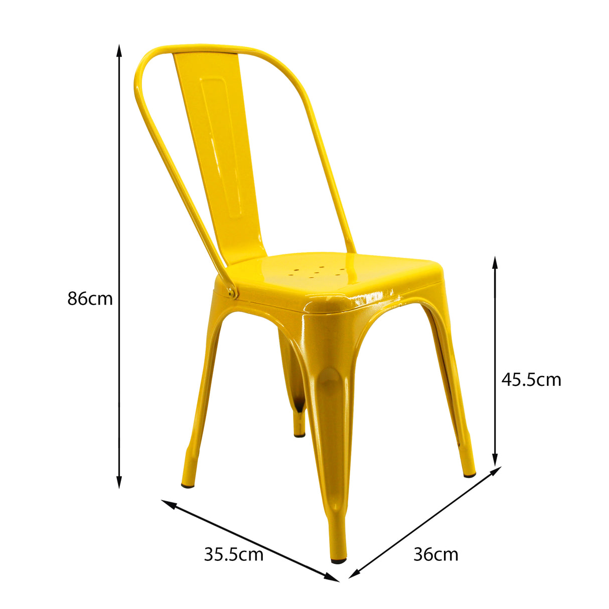 SILLA TITAN TIPO TOLIX AMARILLA BOXBIT