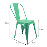 SILLA TITAN TIPO TOLIX VERDE MENTA BOXBIT
