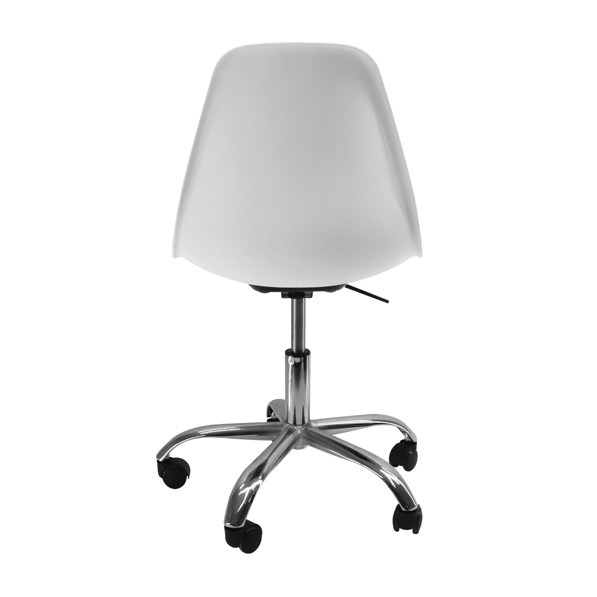 SILLA DKR CON RUEDAS TIPO EAMES BLANCA BOXBIT