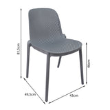 SET X 4 SILLA EXTERIOR BERLIN GRIS BOXBIT