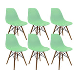 SET X 6 SILLAS DKR TIPO EAMES VERDE CLARO BOXBIT
