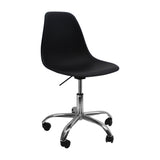 SILLA DKR CON RUEDAS TIPO EAMES NEGRA BOXBIT