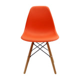 SET X 4 SILLAS DKR TIPO EAMES NARANJAS BOXBIT
