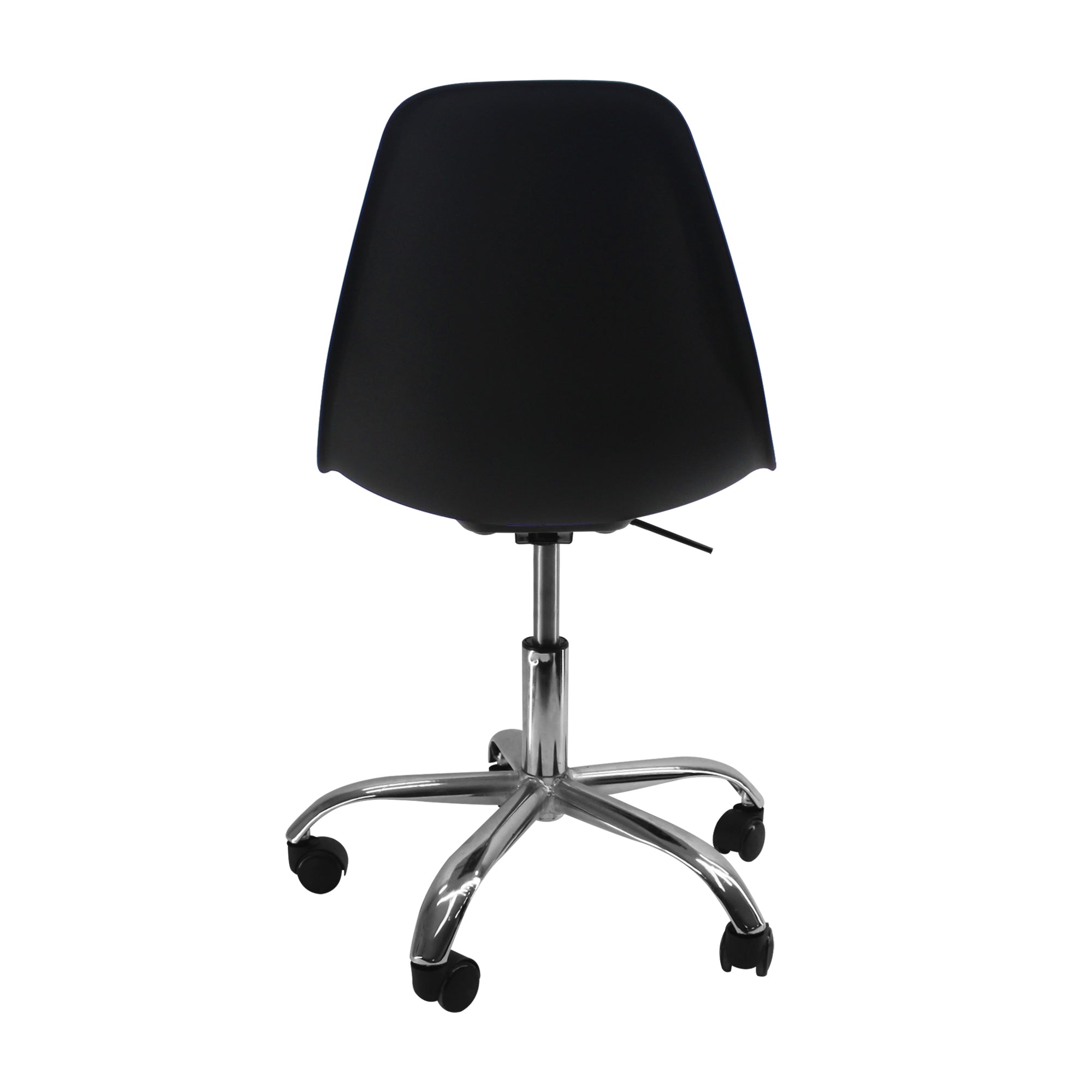 SILLA DKR CON RUEDAS TIPO EAMES NEGRA BOXBIT