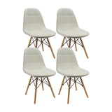 SET X 4 SILLAS DKR BOTONES BLANCAS BOXBIT