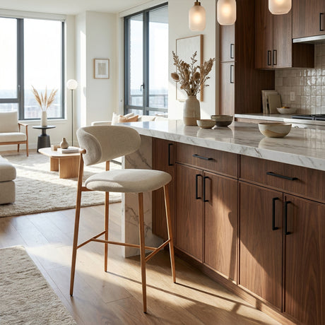 SILLA DE BARRA ALBA BEIGE BOXBIT