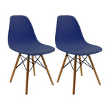 SET X 2 SILLAS DKR TIPO EAMES AZUL OCEA BOXBIT