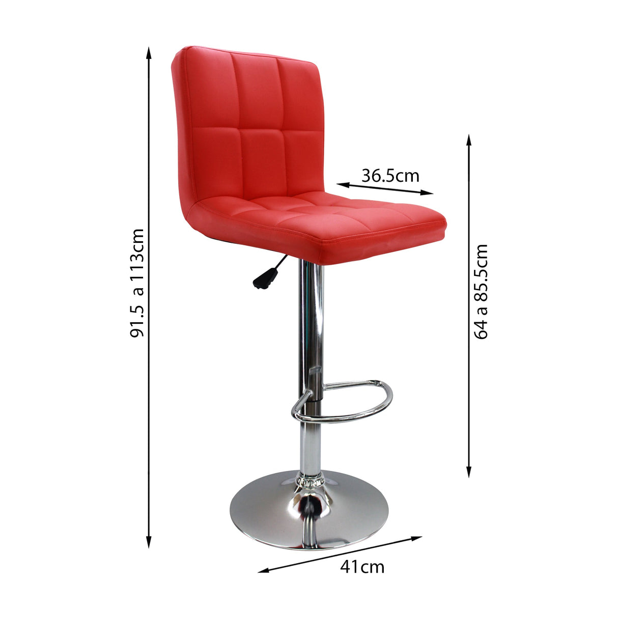 SET X 3 SILLAS CONFORT BAR ROJAS BOXBIT