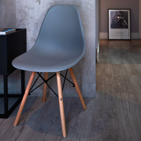 Set x 4 Sillas DKR Tipo EAMES Gris Boxbit