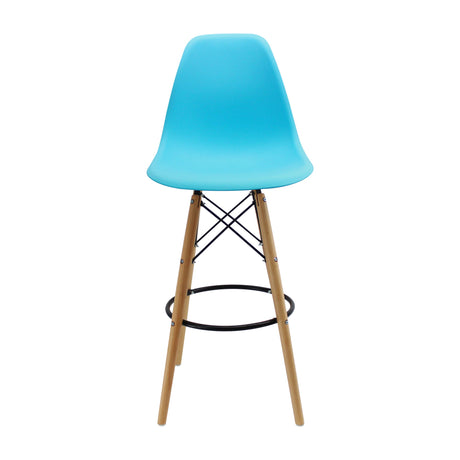 SET X 2 BUTACOS DKR BAR TIPO EAMES AZUL BOXBIT