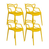 SET X 4 SILLAS SOLNA AMARILLO BOXBIT