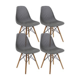 SET X 4 SILLAS COLMEIA GRISES BOXBIT