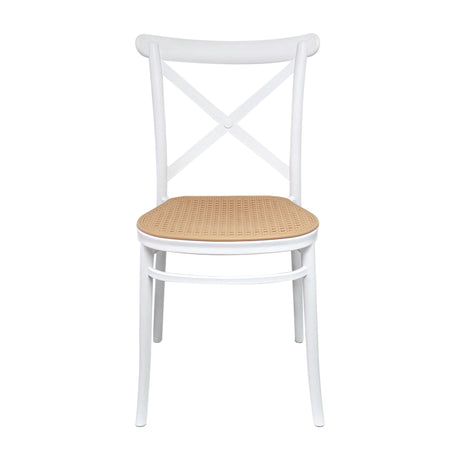 Set x4 Sillas Plats Blanca vista lateral — Boxbit