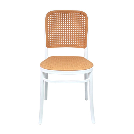 Set x4 Sillas Amis Blanca vista lateral — Boxbit