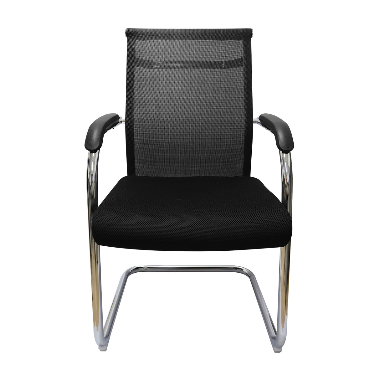 SILLA ROMA FIJA NEGRA OFICINA BOXBIT
