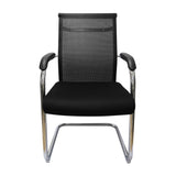 SILLA ROMA FIJA NEGRA OFICINA BOXBIT