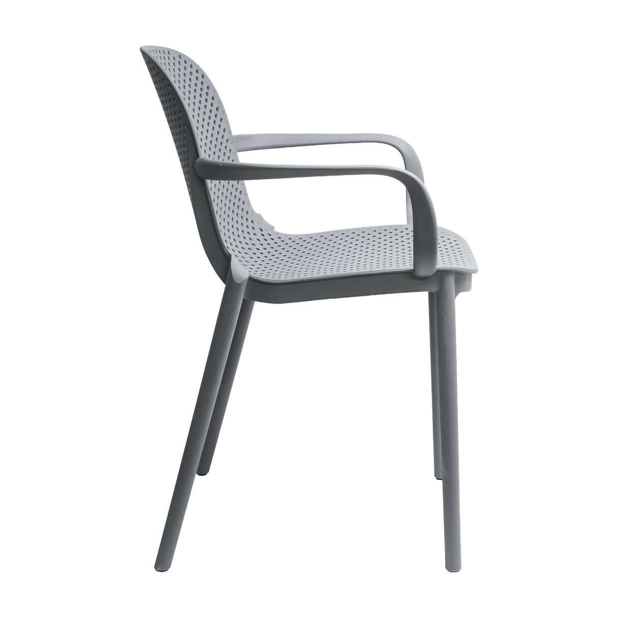 SET X 4 SILLA EXTERIOR BERLIN CON BRAZOS GRIS BOXBIT