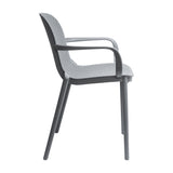 SET X 4 SILLA EXTERIOR BERLIN CON BRAZOS GRIS BOXBIT