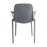 SET X 4 SILLA EXTERIOR BERLIN CON BRAZOS GRIS BOXBIT