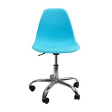 SILLA DKR CON RUEDAS TIPO EAMES AZUL BOXBIT