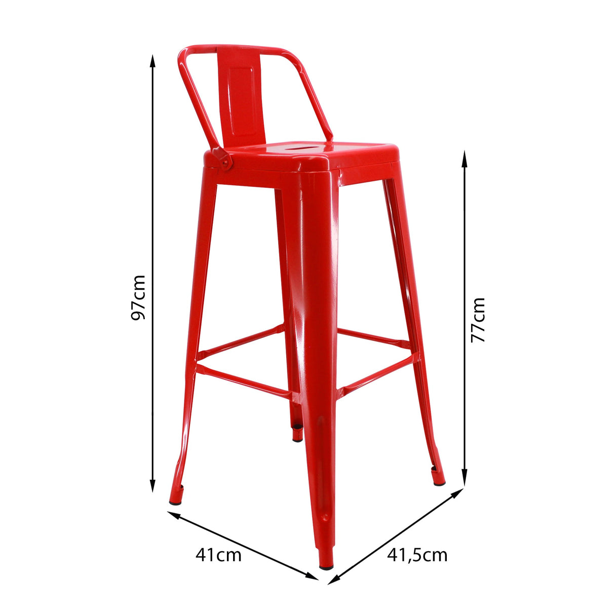 BUTACO ALTO TITAN TIPO TOLIX ROJO BOXBIT