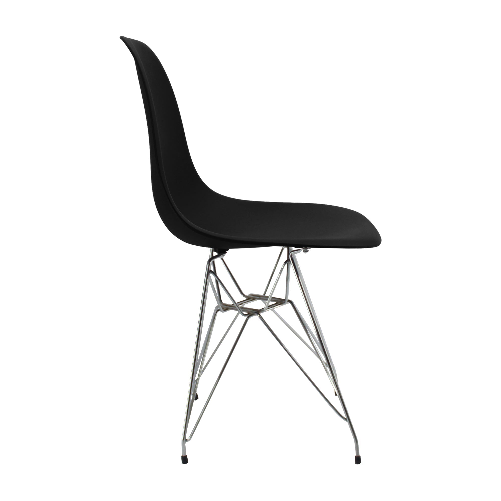 SILLA DKR METAL TIPO EAMES NEGRA BOXBIT
