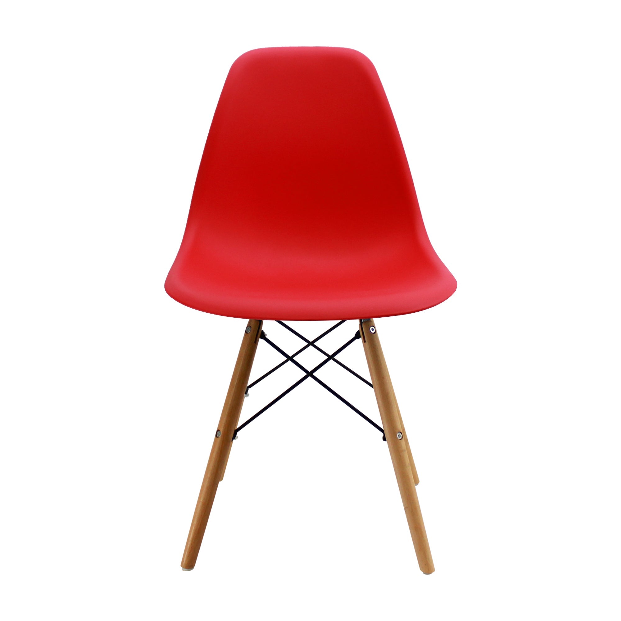 SET X 4 SILLAS DKR TIPO EAMES ROJAS BOXBIT