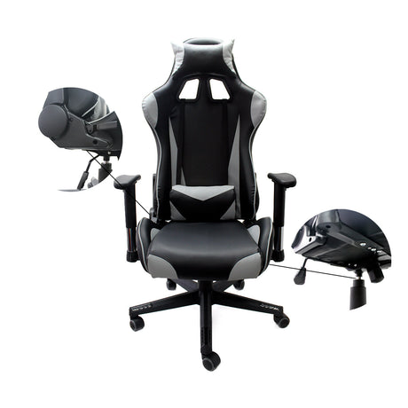 Silla Gamer F-16 Gris BOXBIT