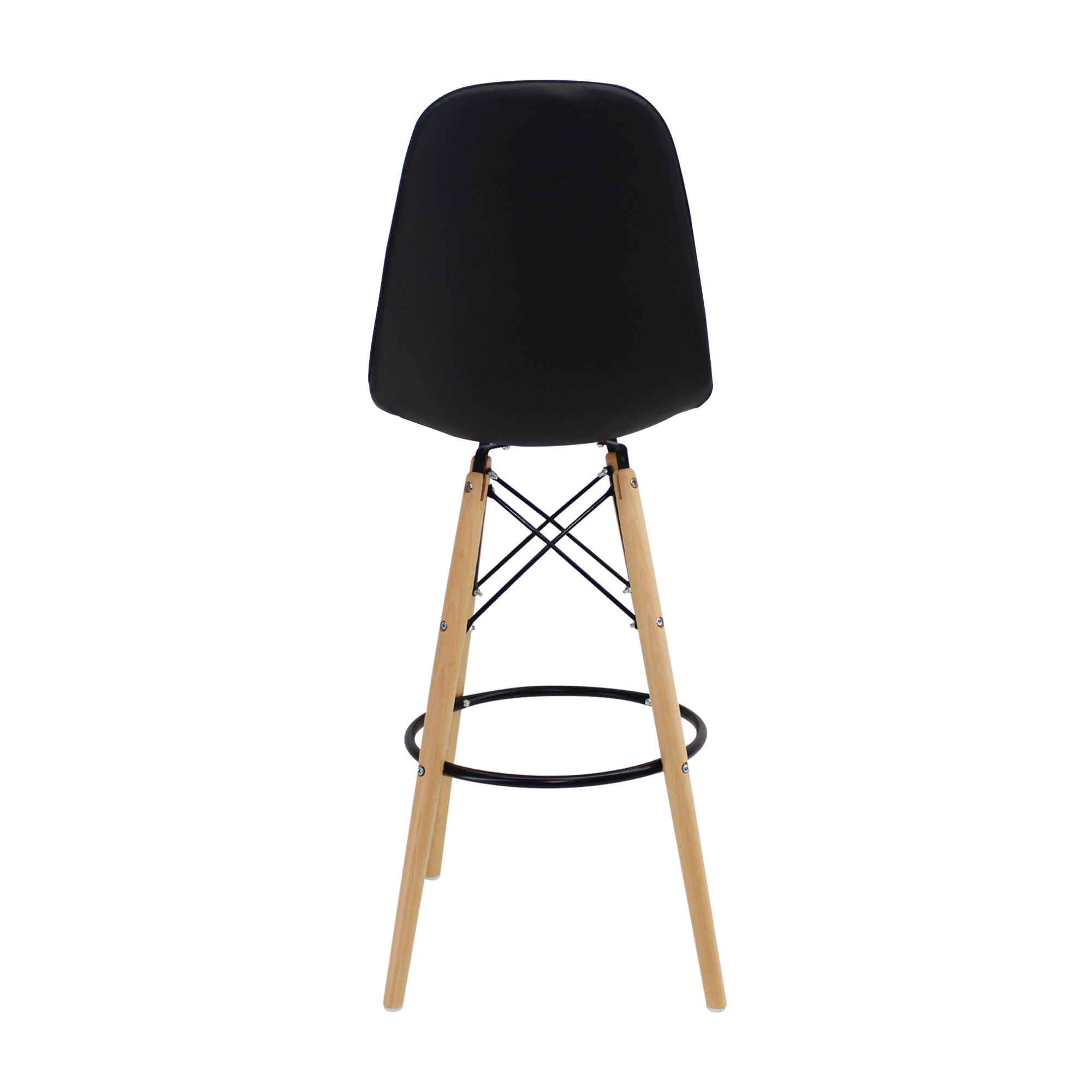 SILLA DKR BOTONES BAR TIPO EAMES NEGRO BOXBIT