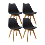 SET X 4 SILLAS JOLY NEGRAS BOXBIT