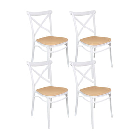 Set x4 Sillas Plats Blanca — Boxbit