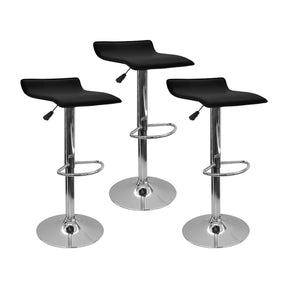 Set x3 Sillas Wave Bar Negras — Boxbit
