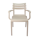 SILLA EXTERIOR VENECIA CON BRAZOS BEIGE BOXBIT