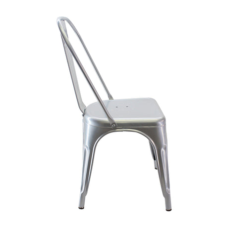SET X 4 SILLAS TITAN TIPO TOLIX GRIS BOXBIT