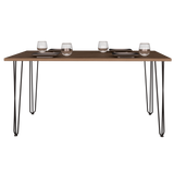 COMEDOR RECTANGULAR VASSEL MÁS 4 SILLAS DKR TIPO EAMES BLANCAS
