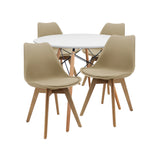 COMEDOR 4 PUESTOS RENDONDO BLANCO/JOLY