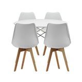 COMEDOR 4 PUESTOS RENDONDO BLANCO/JOLY