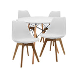 COMEDOR 4 PUESTOS RENDONDO BLANCO/JOLY