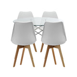 COMEDOR 4 PUESTOS RENDONDO CRISTAL/JOLY